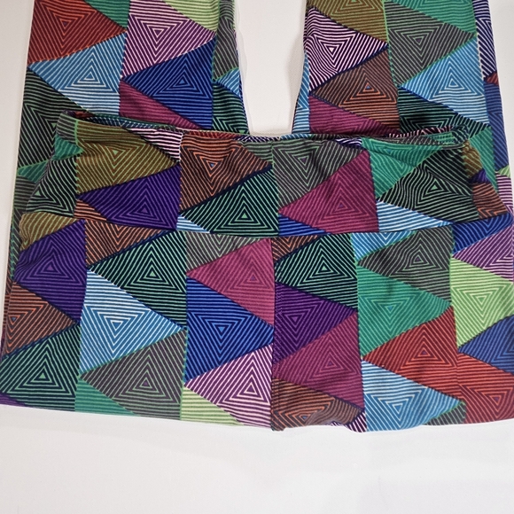LulaRoe Leggings Womens One Size Multicolor Geometric Butter Soft Yoga Pants - Picture 7 of 8